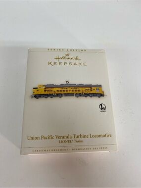 Hallmark Keepsake Lionel Train Union Pacific Veranda Turbine Locomotive Ornament